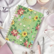 YFTDEY Clearance 2025 Flower Planner – A5 Weekly Coil Notebook, English Calendar, Floral Design, Monthly and Weekly Organizer, Personal Planner for Home and Office